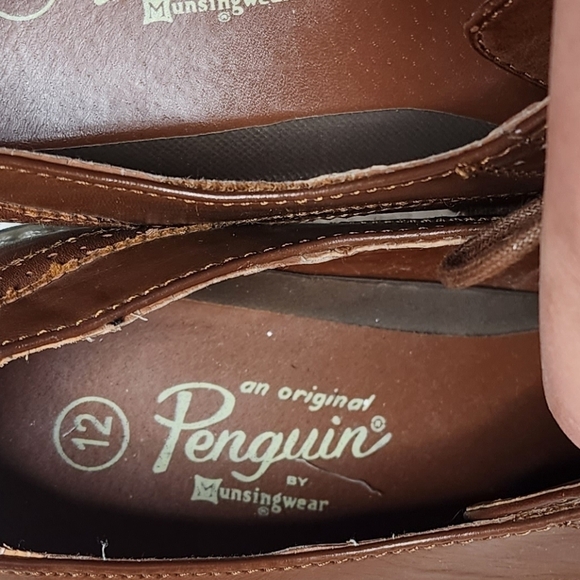 Penguin brown leather wingtip oxfords dress shoes. Men\'s size 12. main image 15